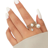 Dual Pearl Ring - Mojood